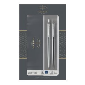 Parker Jotter rozsdamentes acél CT készlet, golyóstoll és mechanikus ceruza