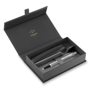 PARKER IM Essential Stainless Steel CT golyóstoll + fekete tok