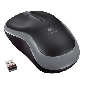 Logitech M185 nano/Office/Optikai/1000 DPI/Vezeték nélküli USB/Szürke 910-002238