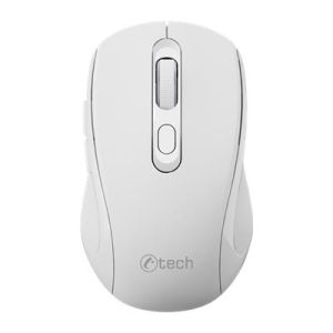 C-TECH WLM-12WH/Ergonómikus/Optikai/Jobbkezeseknek/1600 DPI/USB+BT/Fehér WLM-12WH