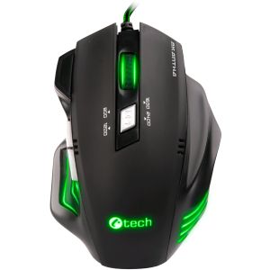 C-TECH Akantha / Játék / Optikai / Jobbkezes / 2400 DPI / Vezetékes USB / Fekete GM-01G