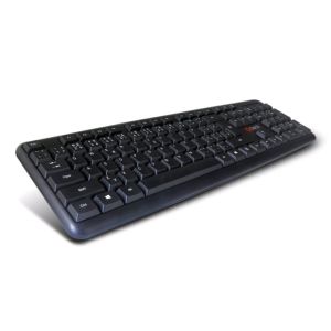 C-TECH KB-102/PS/2/ CZ-SK elrendezés/Fekete KB-102-BL