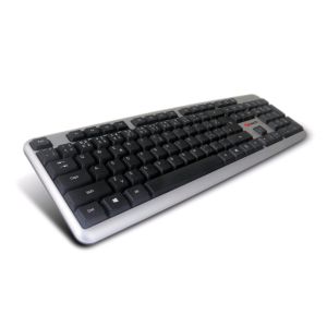 C-TECH KB-102/Vezetékes USB/CZ-SK elrendezés/Ezüst KB-102-U-SL