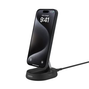 Belkin Pro Convertible Qi2, 15W állvány, fekete WIA008btBK