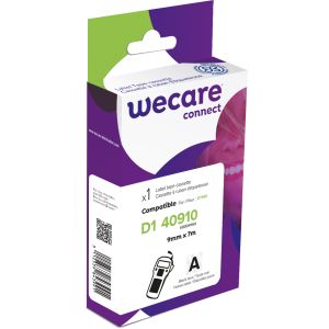 WECARE ARMOR szalag kompatibilis DYMO S0720670, fekete/átlátszó, 9mm*7m K80041W4