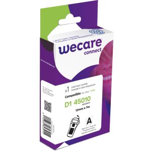 WECARE ARMOR szalag kompatibilis DYMO S0720500, fekete/átlátszó, 12MM*7M K80028W4