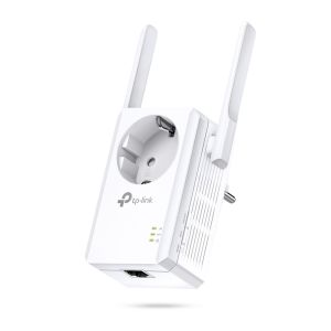 TP-Link TL-WA860RE 300Mb/s Wifi N Range Ext./AP, 1x10/100 RJ45, átmenő aljzattal, tápfeszültség ütemezés TL-WA860RE