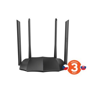 Tenda AC8 WiFi AC Gigabit Router 1200Mbps, 1x GWAN, 3x GLAN, 4x 6dBi antenna, WISP, Uni.Repeater, APP 75011836