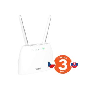 Tenda 4G07 Wi-Fi AC1200 4G LTE router, 2x WAN/LAN, 1x miniSIM, IPv6, VPN, LTE Cat.4, 4x antenna, CZ alkalmazás 75011917