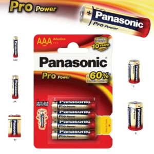 Alkáli elem AAA Panasonic Pro Power LR03 4 db 09738