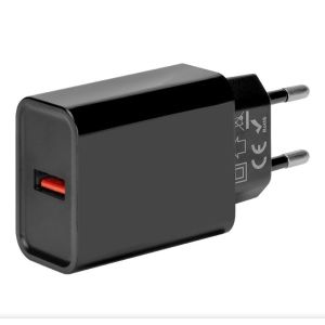 CSOMAGOLÁS: ME Utazási töltő USB-A 18W Fekete 8596311218811