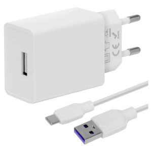 CSOMAGOLÁS: ME utazási töltő USB-A 10W + USB-A/USB-C kábel 1 m fehér 8596311218842