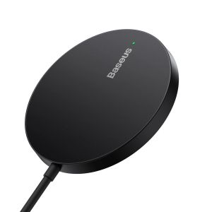 Baseus vezeték nélküli hálózati töltő Simple Mini3 15W USB-C fekete 6932172618643