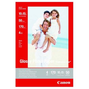 Canon fotópapír fényes, GP-501, fotópapír, fényes, 0775B005, fehér, 10x15cm, 4x6", 210 g/m2, 10 db, tintasugaras