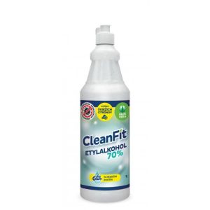 CleanFit fertőtlenítő gél 70% citrus kézre 1 l + pumpa INGYENES