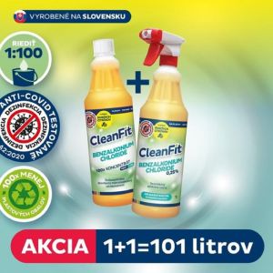 Cleanfit ultrakoncentrátum - Benzalkónium-klorid fertőtlenítőszer 1+1=101 l