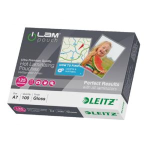 Leitz A7 lamináló fóliák, 125 mic