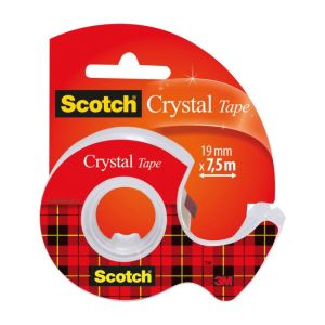 Scotch kristálytiszta ragasztószalag, 19 mm x 7,5 m, 1 tekercs tárban