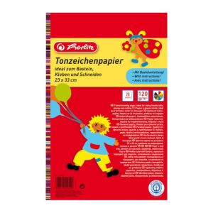 Herlitz színes papír 20 lap 33x23cm ragasztótömb 120g