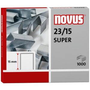 Gémkapcsok Novus 23/15 SUPER /1000/