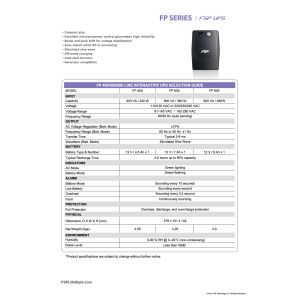 FSP UPS FP 600, 600 VA / 360 W, vonal interaktív PPF3600708