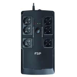 FSP UPS NanoFit 600, 600 VA / 360 W, 2xUSB táp, LED, offline PPF3602301