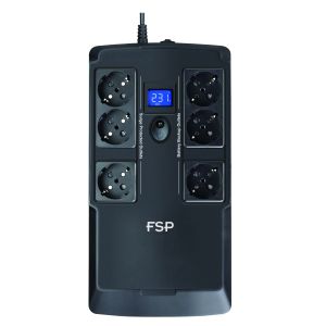 FSP UPS NanoFit 800, 800 VA / 480 W, 2xUSB táp, LCD, RJ45, offline PPF4801702