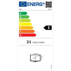 Acer/EK271H/27"/VA/FHD/100Hz/1ms/fekete/2R UM.HE1EE.H02