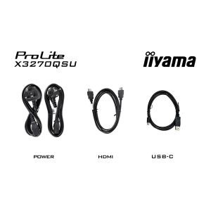 iiyama ProLite/X3270QSU-B1/27"/IPS/QHD/100Hz/3ms/fekete/3R X3270QSU-B1