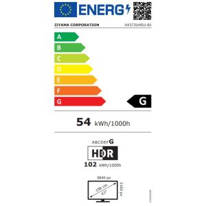 iiyama ProLite/X4373UHSU-B1/42.5"/VA/4K UHD/60Hz/3ms/Black/3R X4373UHSU-B1