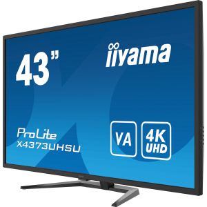 iiyama ProLite/X4373UHSU-B1/42.5"/VA/4K UHD/60Hz/3ms/Black/3R X4373UHSU-B1