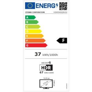 iiyama ProLite/XCB4594DQSN-B1/44.5"/VA/5120x1440/165Hz/0.8ms/fekete/3R XCB4594DQSN-B1