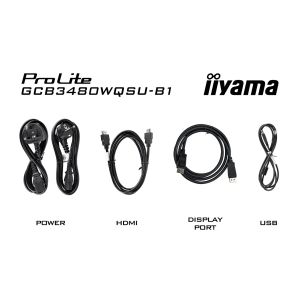 iiyama G-Master/GCB3480WQSU-B1/34"/VA/3440x1440/180Hz/0,4ms/fekete/3R GCB3480WQSU-B1