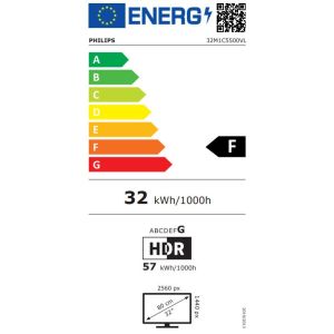 Philips Evnia/32M1C5500VL/00/31.5"/VA/QHD/165Hz/1ms/Black/3R 32M1C5500VL/00