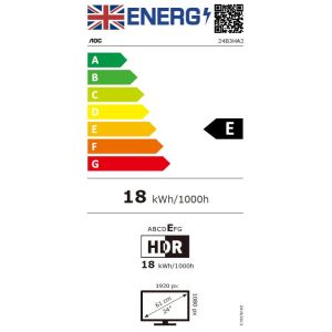 AOC/24B3HA2/23.8"/IPS/FHD/100Hz/1ms/fekete/3R 24B3HA2