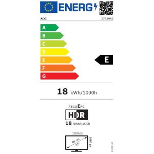 AOC/27B3HA2/27"/IPS/FHD/100Hz/1ms/fekete/3R 27B3HA2