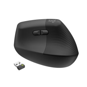 LOGITECH Lift Vállalkozásoknak/Ergonómikus/Optikai/Jobbkezeseknek/4000 DPI/USB+BT/Grafit 910-006494