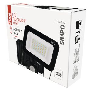 EMOS LED REFLECTOR SIMPO 30W, 3000Lm, 4000K, PIR 1531233300