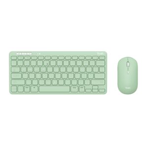 TRUST LYRA WL KEYBOARD & MOUSE US (egér+gomb) zöld 24942