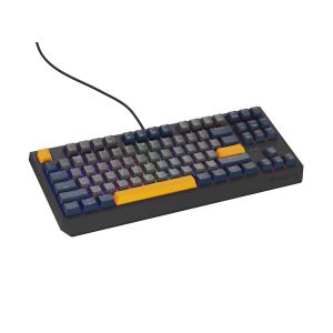 GENESIS gaming billentyűzet THOR 230/TKL/RGB/Outemu Panda/Vezetékes USB/US-kiosztás/Naval Blue Negative NKG-2164