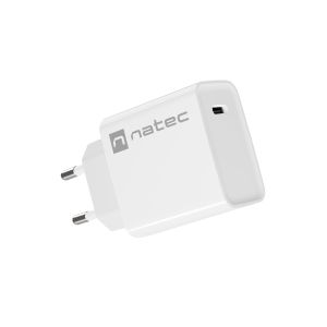 Univerzális töltő Natec RIBERA 20W 1X USB-C, fehér NUC-2059