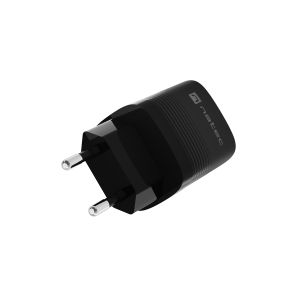 Univerzális USB töltő Natec RIBERA GaN 30 W, 1X USB-A, 1X USB-C, fekete NUC-2141