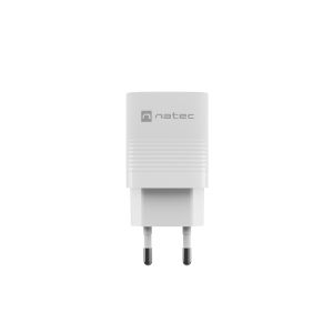 Univerzális USB töltő Natec RIBERA GaN 30W, 1X USB-A, 1X USB-C, fehér NUC-2140