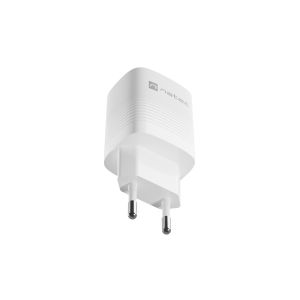 Univerzális USB töltő Natec RIBERA GaN 30W, 1X USB-A, 1X USB-C, fehér NUC-2140