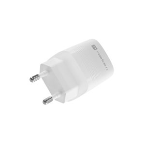 Univerzális USB töltő Natec RIBERA GaN 30W, 1X USB-A, 1X USB-C, fehér NUC-2140