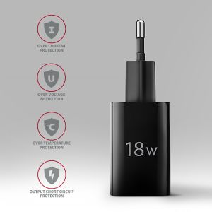 AXAGON ACU-QC18, hálózati töltő 18 W, 1x USB-A port, QC3.0/AFC/Apple, fekete ACU-QC18