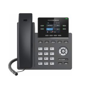 Grandstream GRP2612W SIP telefon, 2,4" TFT sávos kijelző, 2 SIP fiók, 4 program, 2x10/100Mb, WiFi GRP2612W