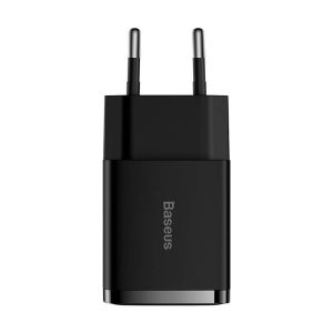 Baseus hálózati töltő Kompakt 2xUSB 10.5W fekete 6932172606909