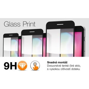 Aligátor védő edzett üveg GLASS PRINT, Xiaomi Redmi Note 12 Pro/Pro+, fekete, teljes felületű ragasztás GLP0211