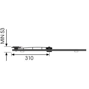 LCD kar Vogel&#39;s W52081, 40-65", 2 csuklós, fehér W52081